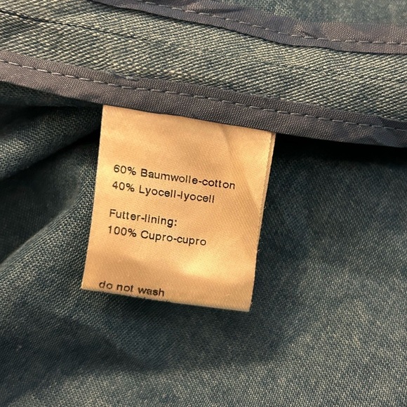 Akris Punto Women's Blue chambray Jacket - Picture 9 of 10